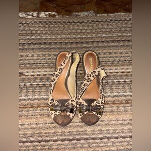 Sperry • Cream Animal Printed Wedges